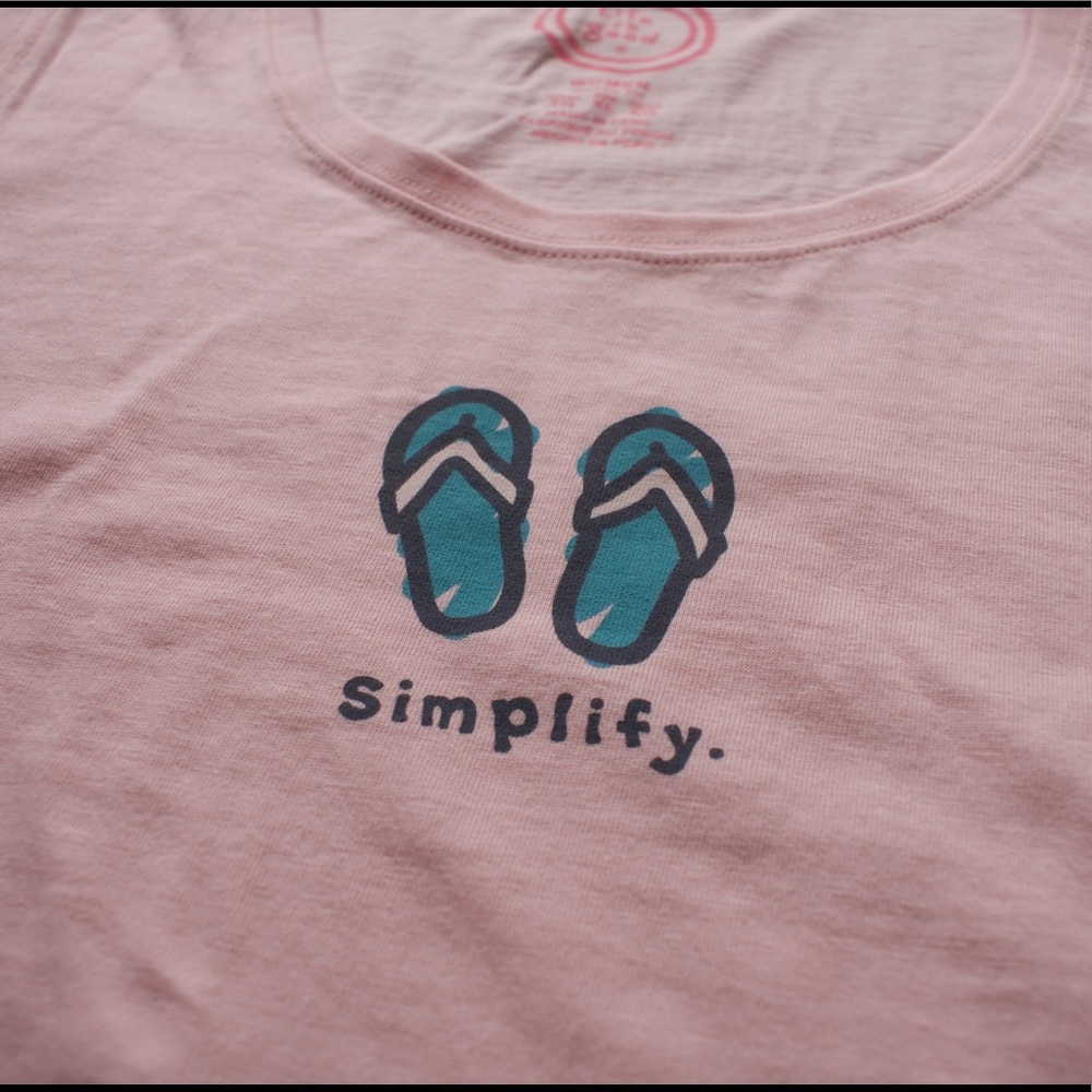 Life is Good Simplify Flip Flop Tank